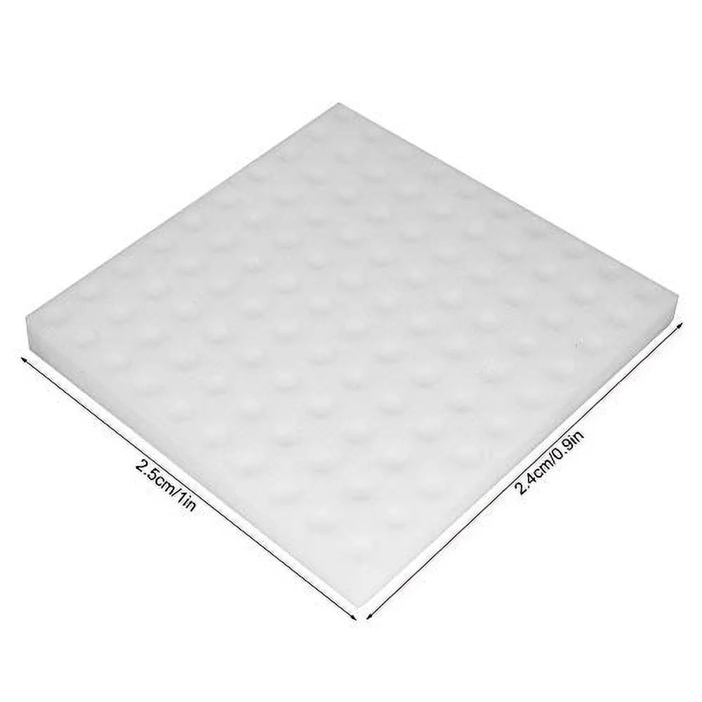Oubit 100 Pack Hydroponic Sponge, Planting Tool Square Seedling Sponge Greenhouse Hydroponic Sponge Hydroponic Vegetable Planting Sponge Small Bud Growth