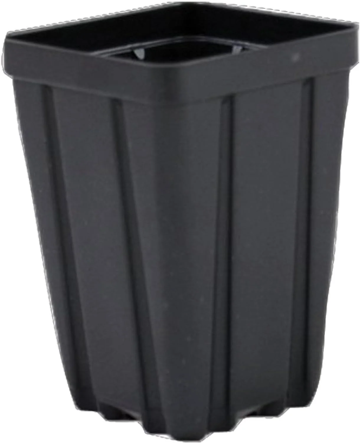 Square Greenhouse Pots 3.5 Inch X 5 Inch- Black - Plastic - Deep - Qty 50