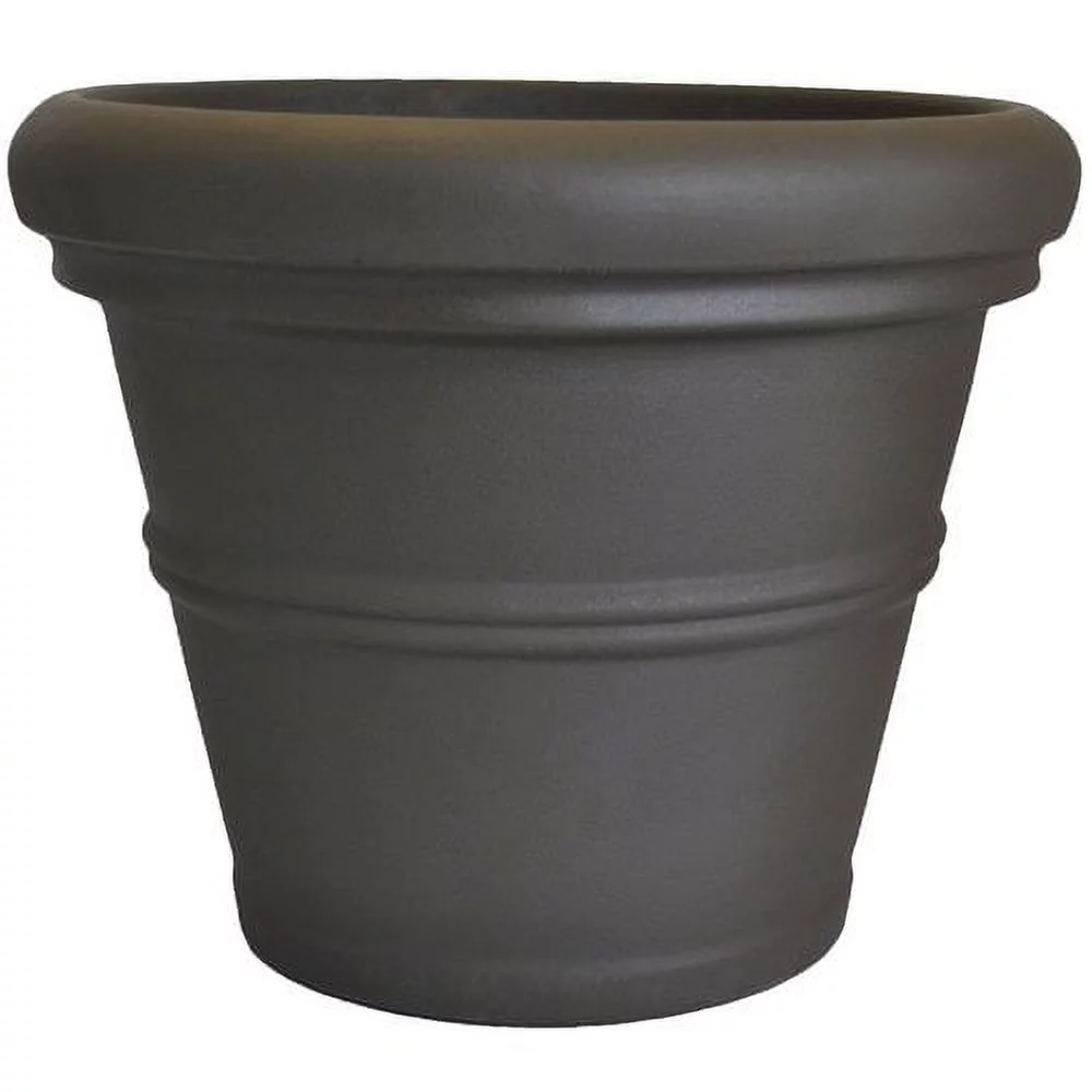 Tusco  20 in. Rolled Rim Planter, Slate