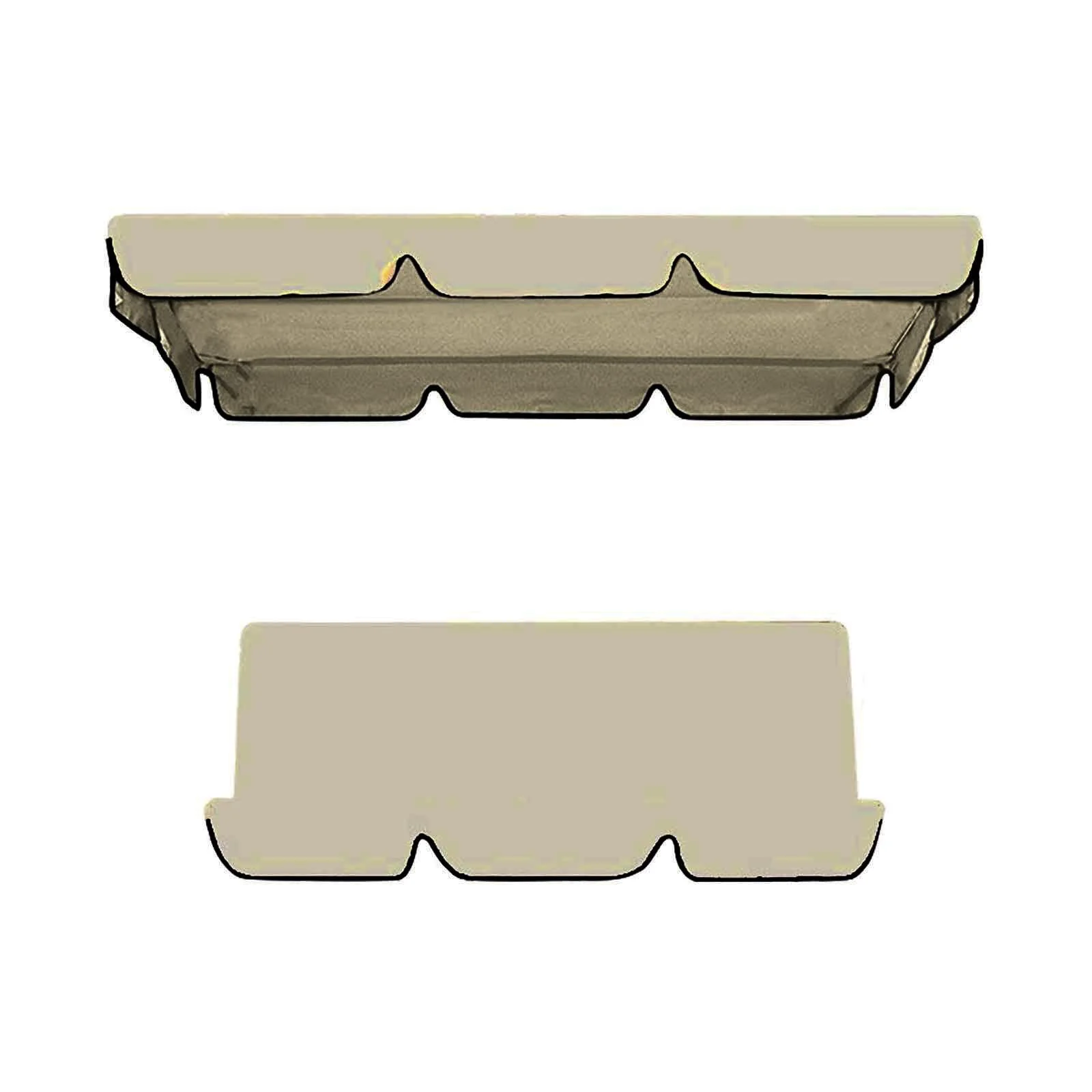 TIIFSWHS Waterproof Polyester Canopy Replacement Canopy Block Garden Outdoor Porch Patio Swing Canopy Replacement Cover Veranda Table Cover Shrub Cover Pet Covers for Couch Couch