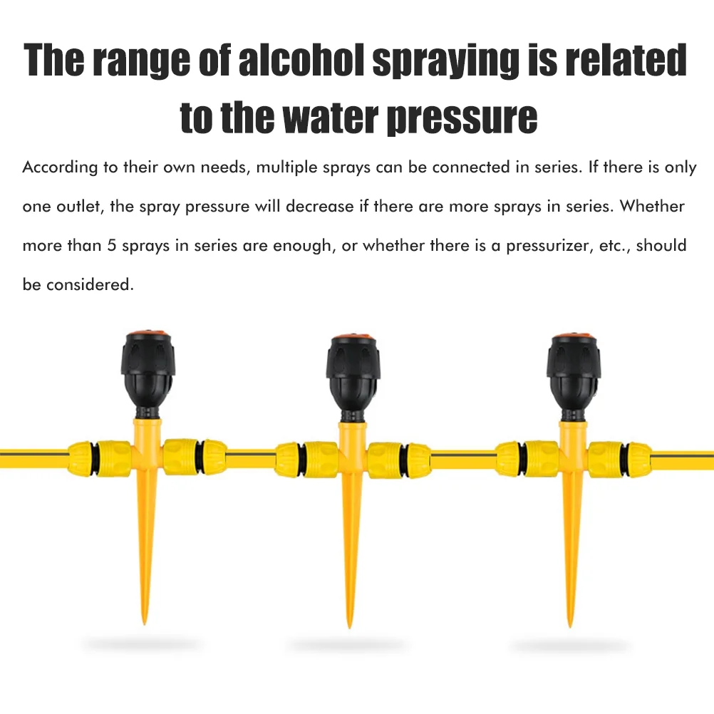 Garden Sprinkler 360° Rotating Auto Irrigation System Garden Lawn Sprinkler Grass Water Sprinkler System Garden Hose Sprinkler for Yard