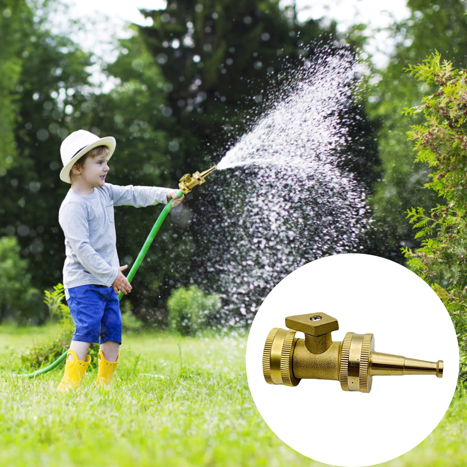 Sprinklers for Small Areas Garden Brass Nozzle Garden Hose Watering Irrigation Nozzle 2inch Small Spray Nozzle