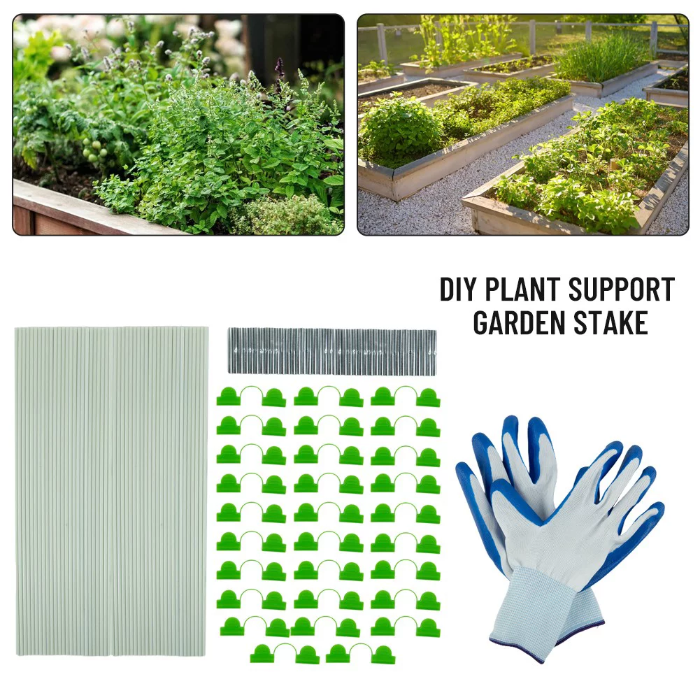 Greenhouse Hoops,Plant Support Stakes, Rust-Free Grow Tunnel Frame for Garden