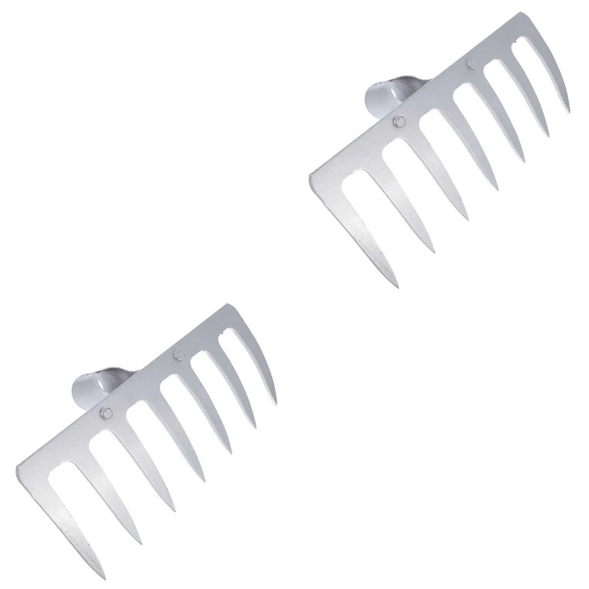 Etereauty Leaf Rake Garden Rake Head Tools Arable Cleaning Soil Grass Tool Up Pick Hand Grabbers Rakes Scoops Lawn Metal Parts