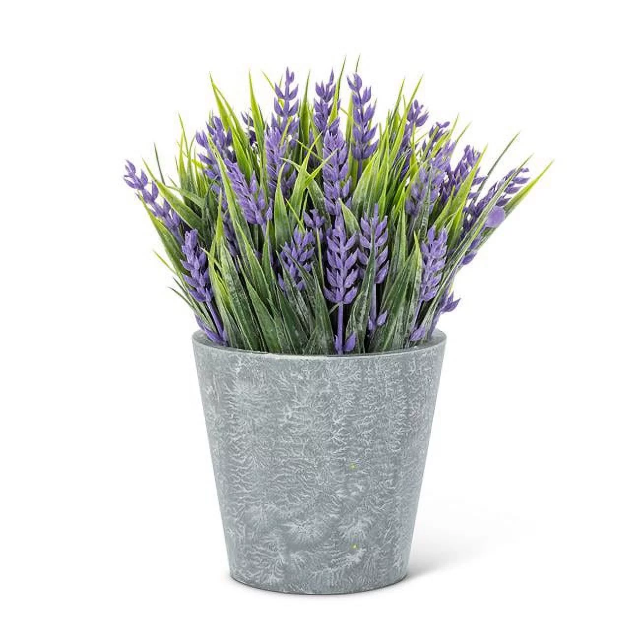 8 in. Lavender Plant in A Pot Artificial Flower, Purple & Green