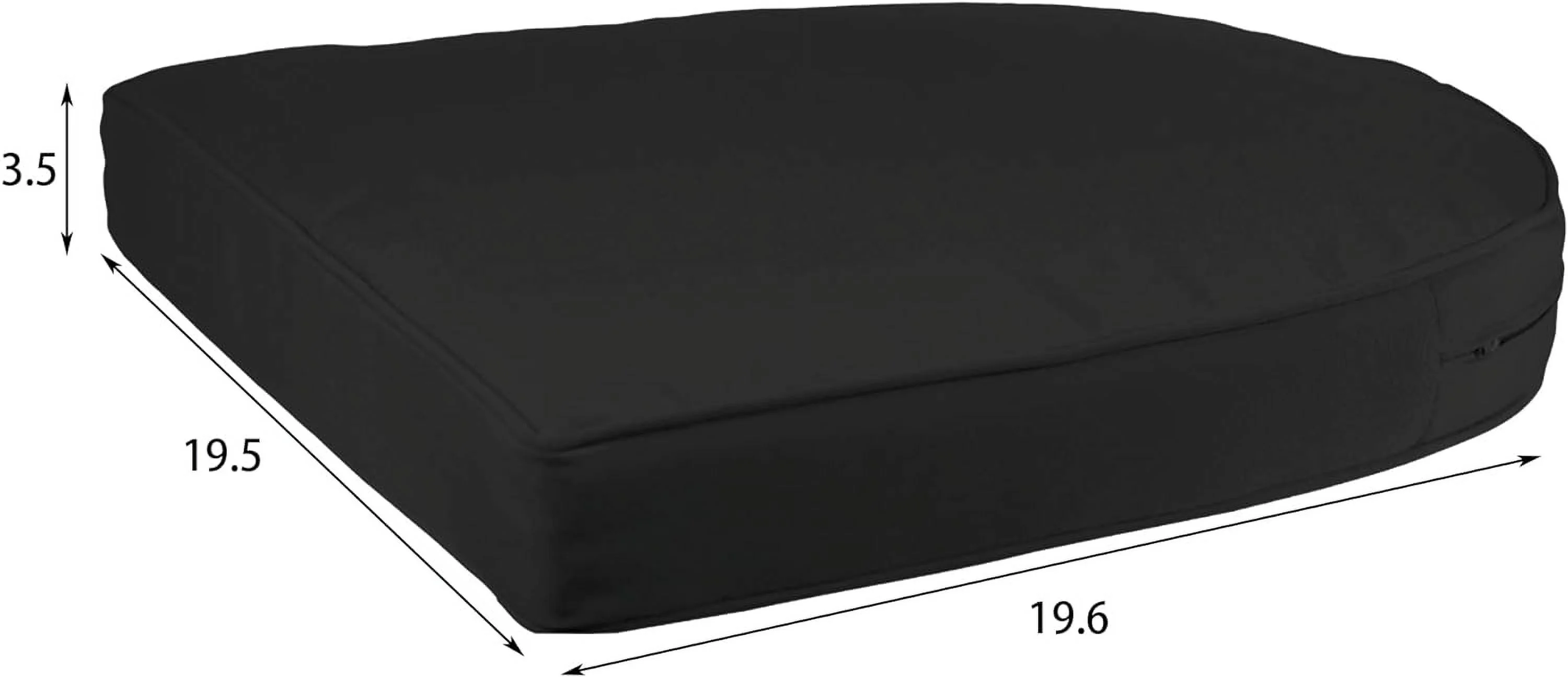 Wicker Chair With Black Cushion, Set Of 2, Espresso