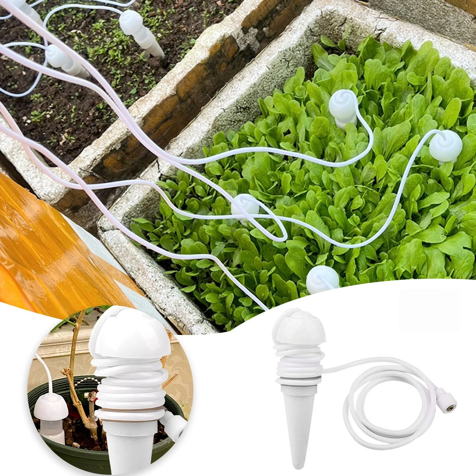 Garden Watering Artifact Automatic Watering Device Home Balcony Flower Pot Vegetable Irrigation Device Lazy Dripper Sprinkler Garden Hose Trampoline Sprinkler System Kids Water Mat Sprinkler
