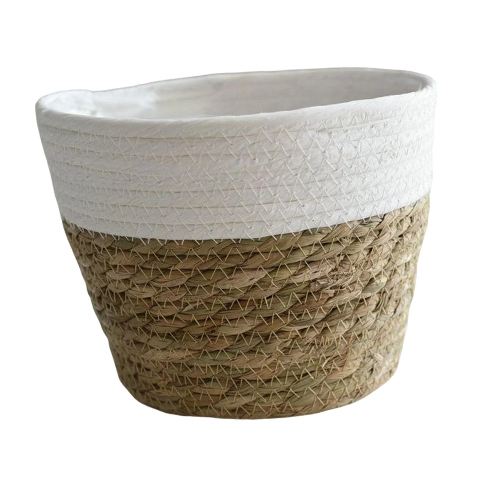 Woven Planter , with Liners Organizer Containers Boho Pots for Farmhouse Picnic Laundry Ornament , S S