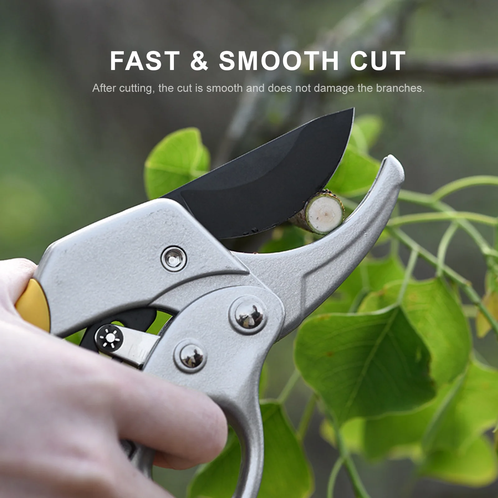 Secateurs Steel Blade Pruning Shears with Ergonomic Handles Gardening Pruning Scissors Bonsai Cutters Gardening Tool Kit for Plants Rose Flowers Fruit Trees
