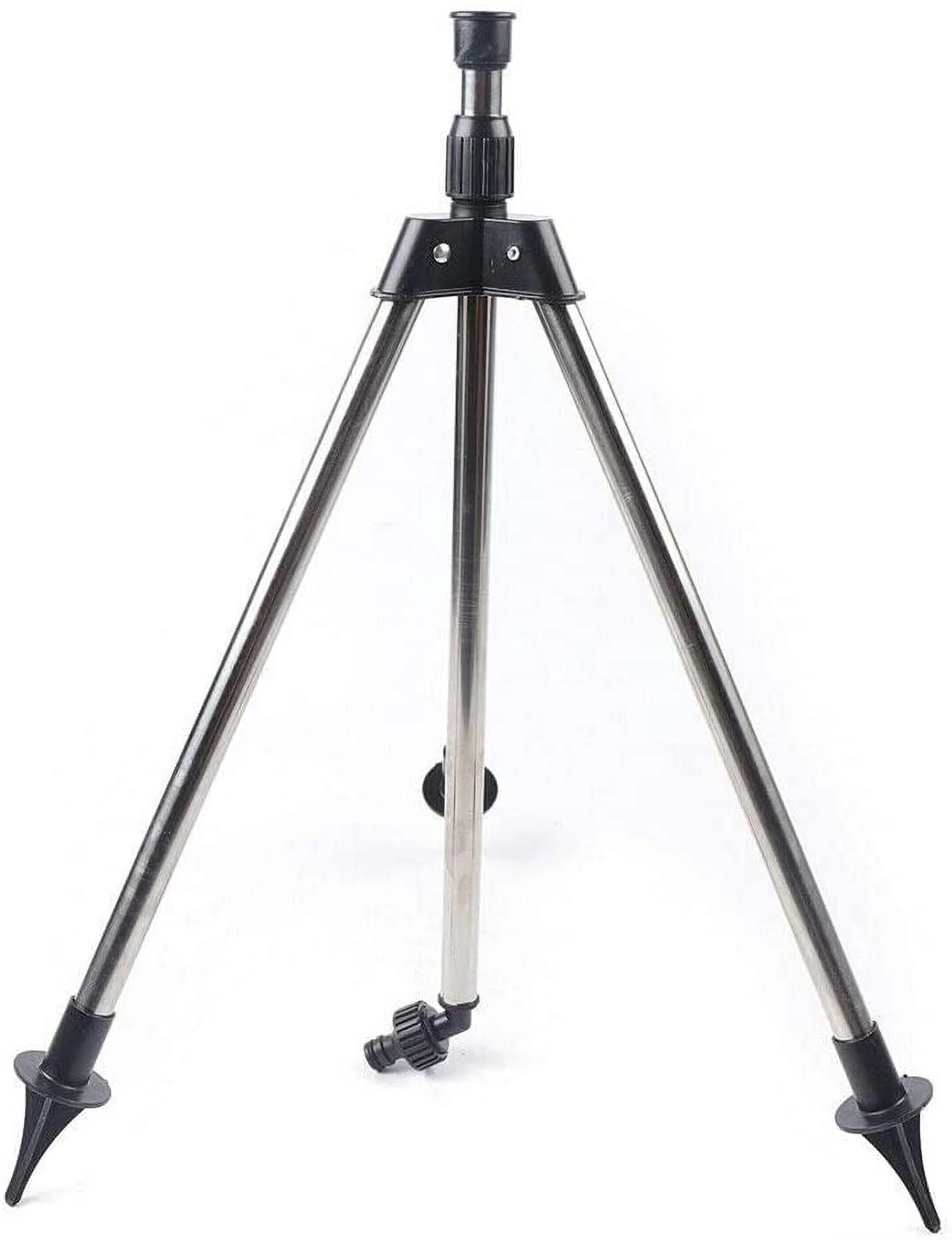 MONIPA Adjustable Irrigation Tripod Stand Stainless Triangular Bracket 360° Rotating Agriculture Farm Sprinkler Bracket Green Lawn Garden Plant Nozzle Watering Tool