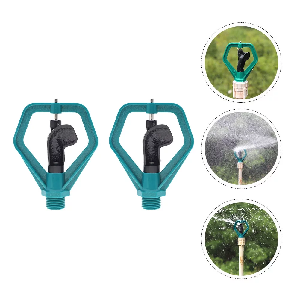 Gongxipen 2pcs Durable Lawn Sprinkler Automatic 360-degree Garden Irrigation Sprinkler