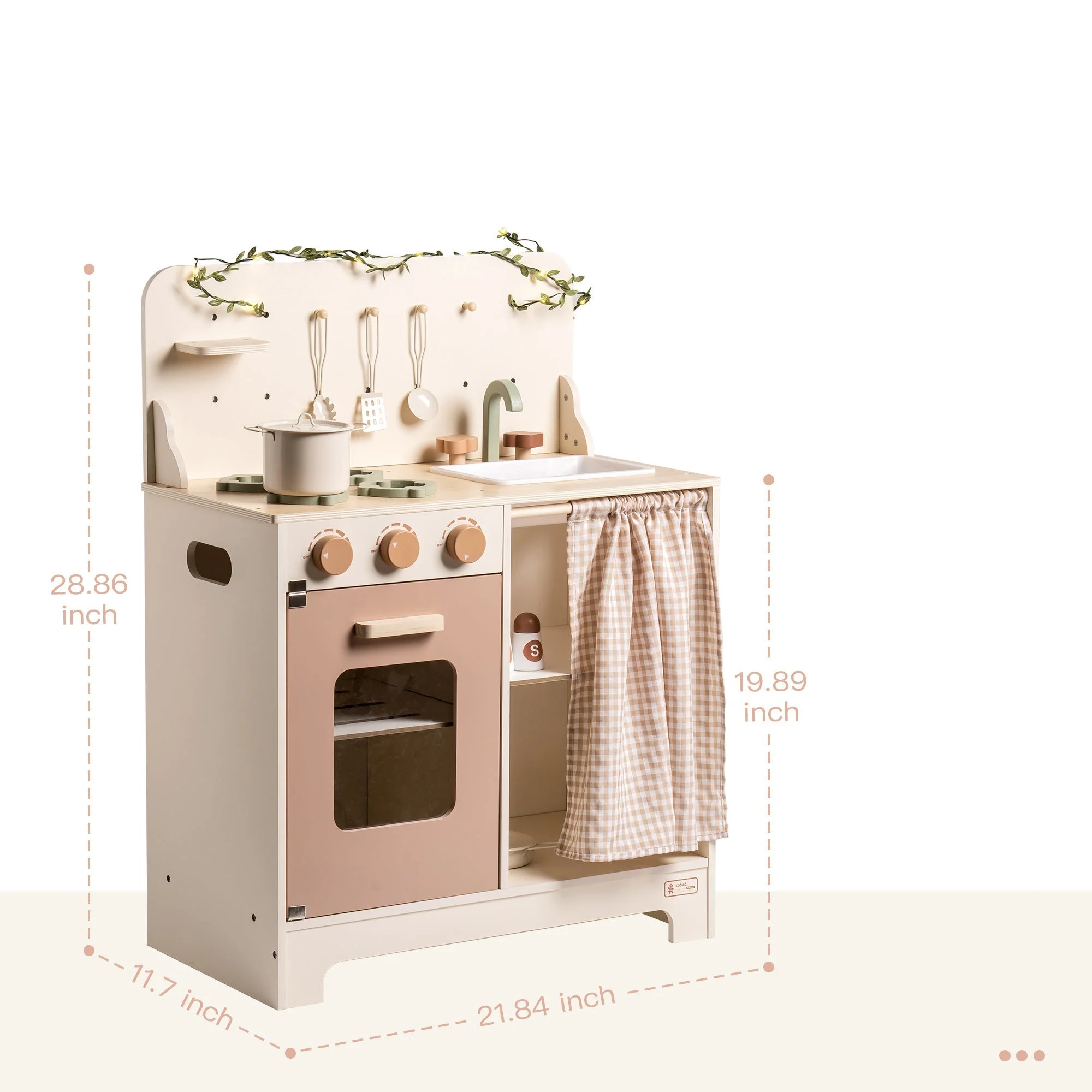 Stylish Cream Modern Kitchen Playset for Kids