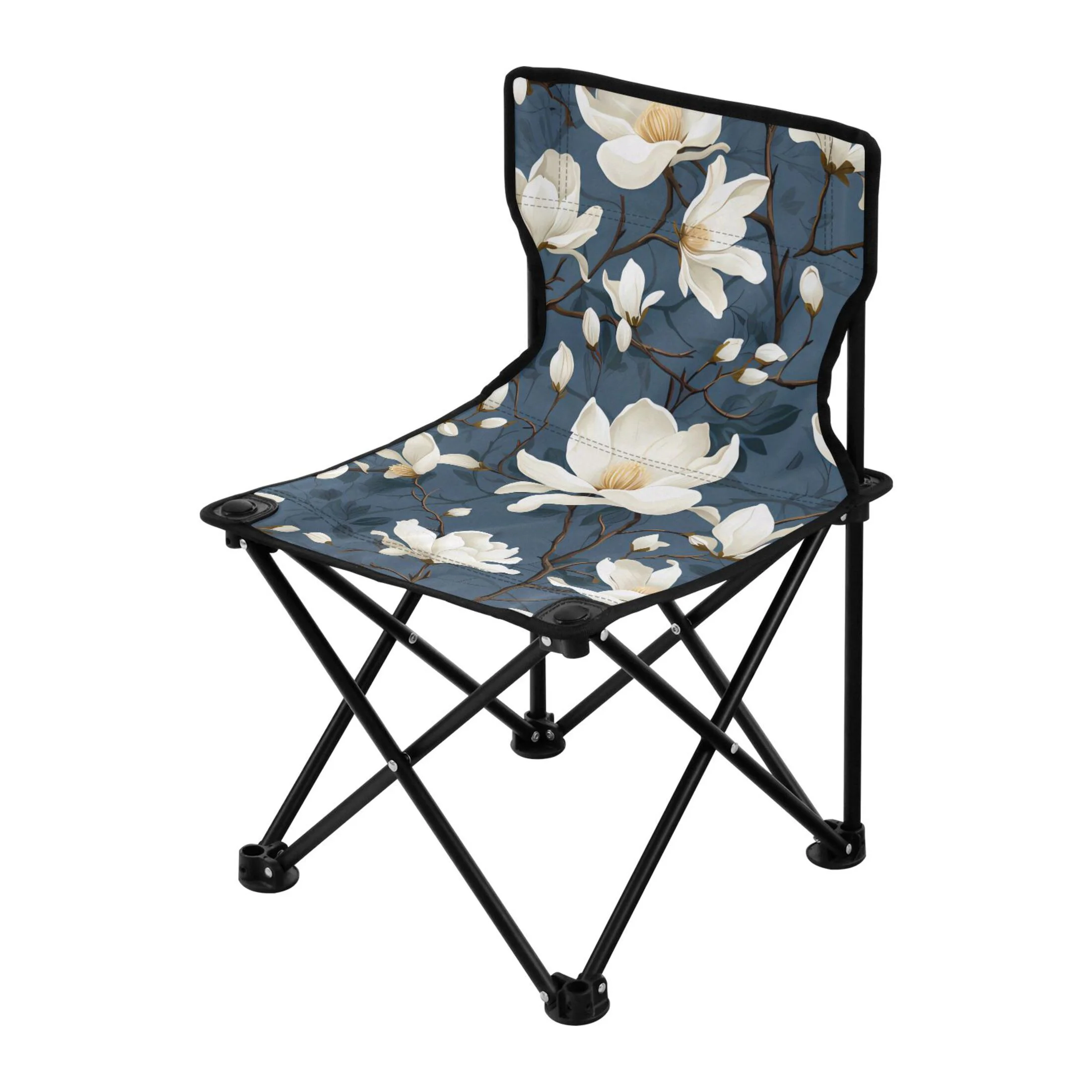 Jasmine Flowers Portable Camping Chair Small for Kids Outdoor Folding Beach Chair Fishing Chair Lawn Chair with Carry Bag