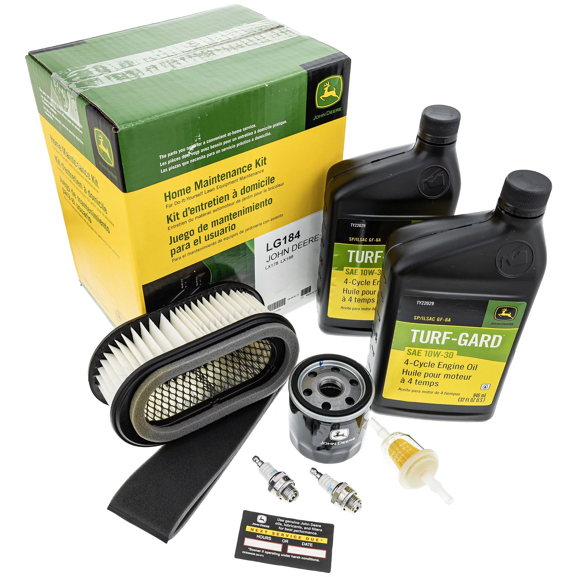 John Deere Model LX178 Maintenance Kit and Standard Blades 38