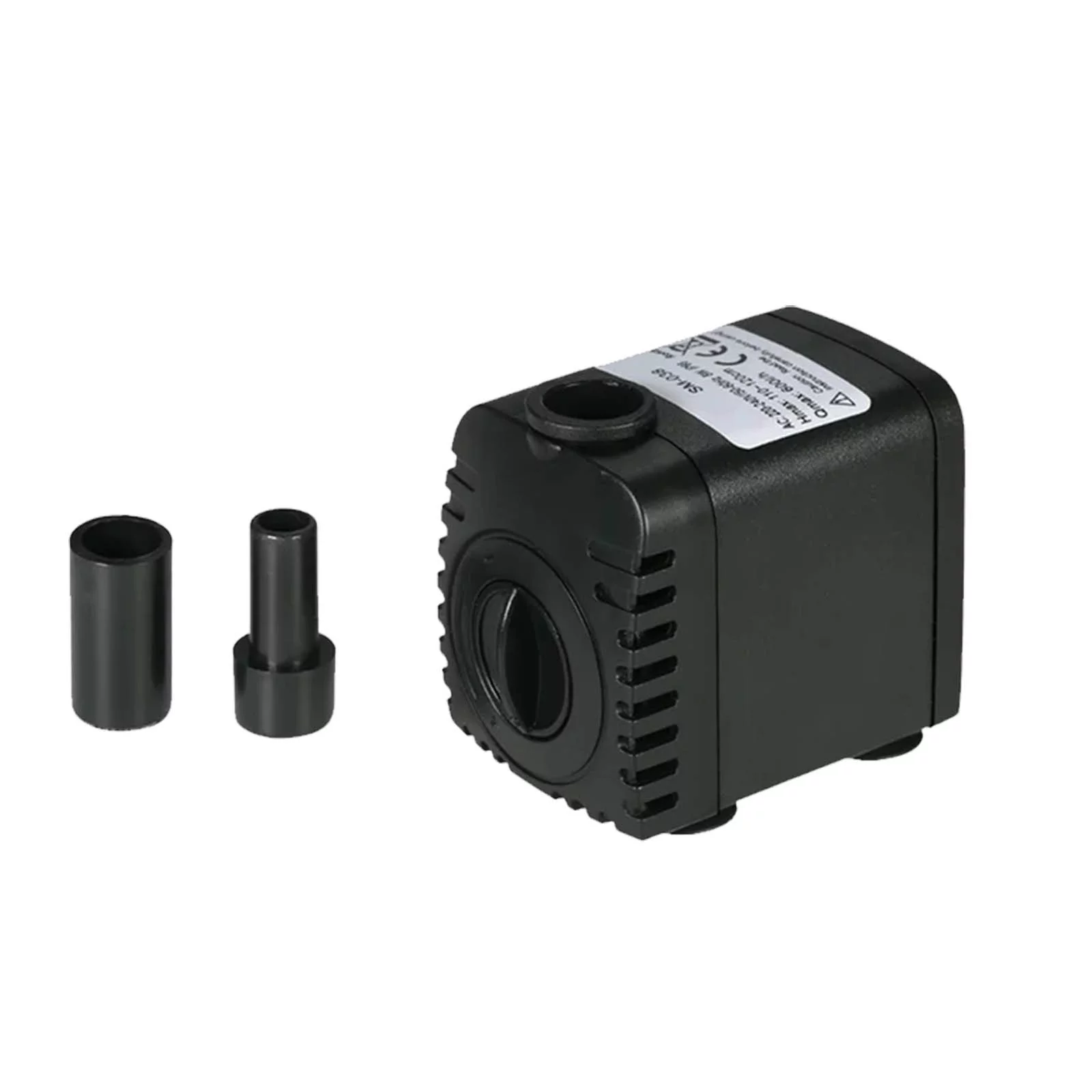 YHAIOGS 8W Small Submersible Water for Outdoor Indoor Tabletop Water Aquarium Fish Tank Hydroponic Pond Power Cord 2 Nozzles