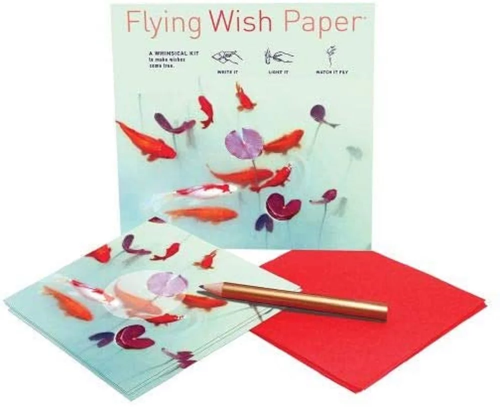 Flying Wish Paper Combo Pack - Koi Pond & Just Bee - Mini Kit Combo - 2 Mini Kits, 5