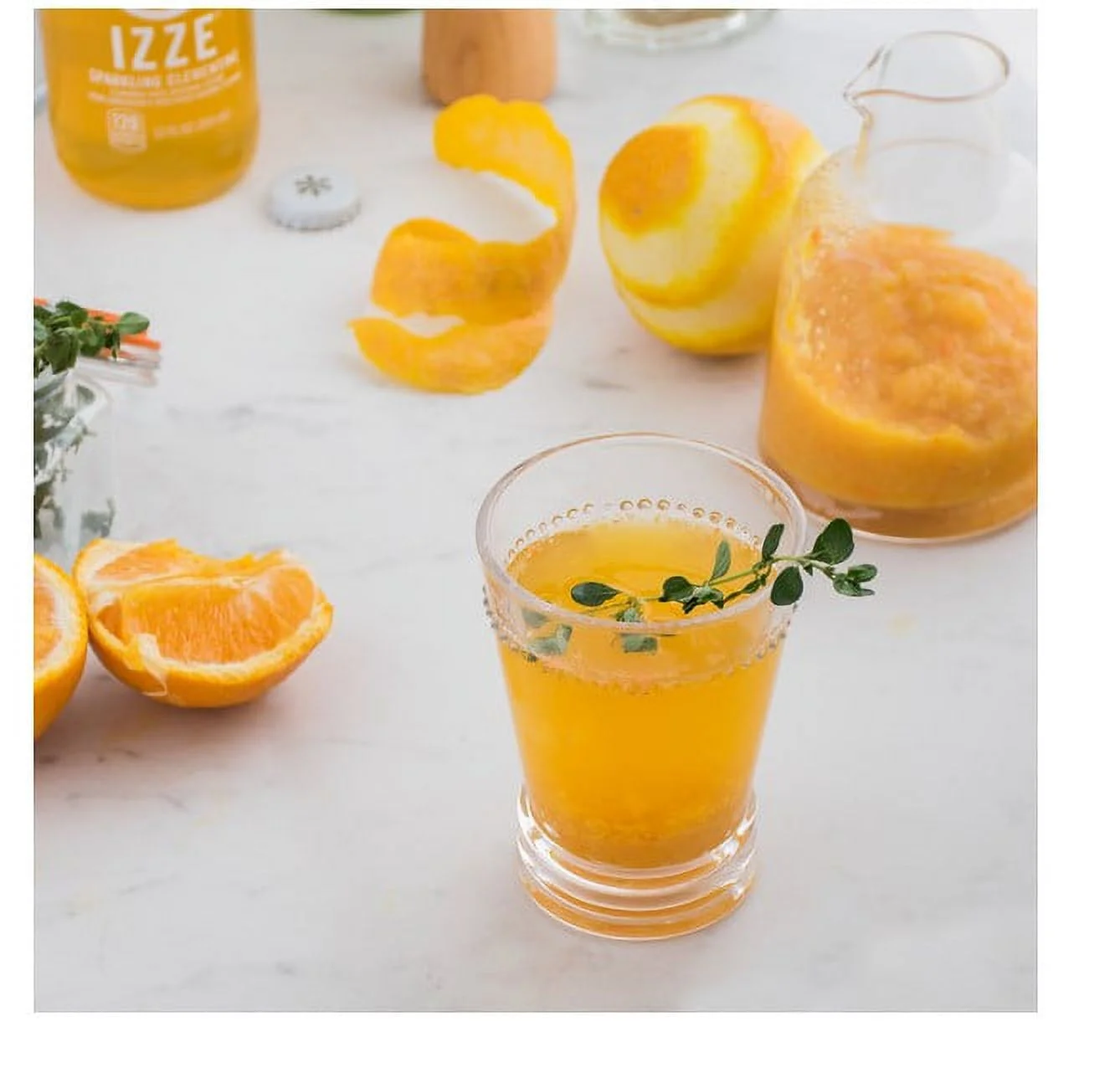 Izze Clementine Sparkling Juice, (Glass Bottles), 12 Fl Oz (Pack of 12)