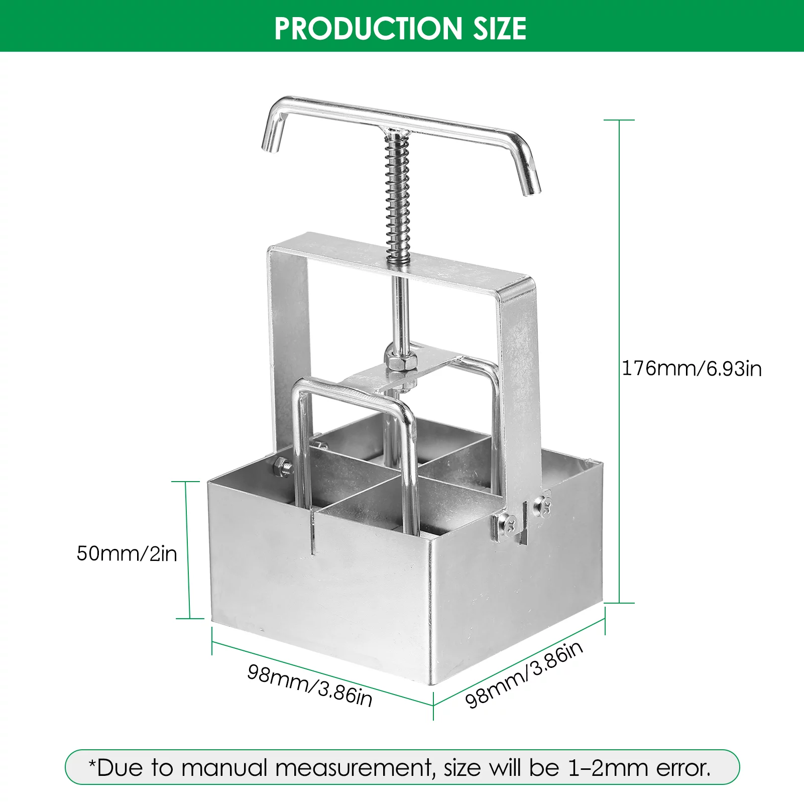 Apexeon Soil Blocking Tool with Dibbles Dibbers, Handheld Soil Block Maker for Easy Garden Cultivation
