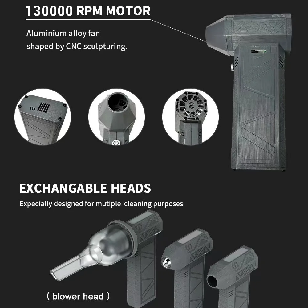 Fan,Remover Car Handheld Remover With Adjustable Turbo Fan Super 130000rpm With Adjustable Speeds Computer Speeds Handheld Lens Fan Blower
