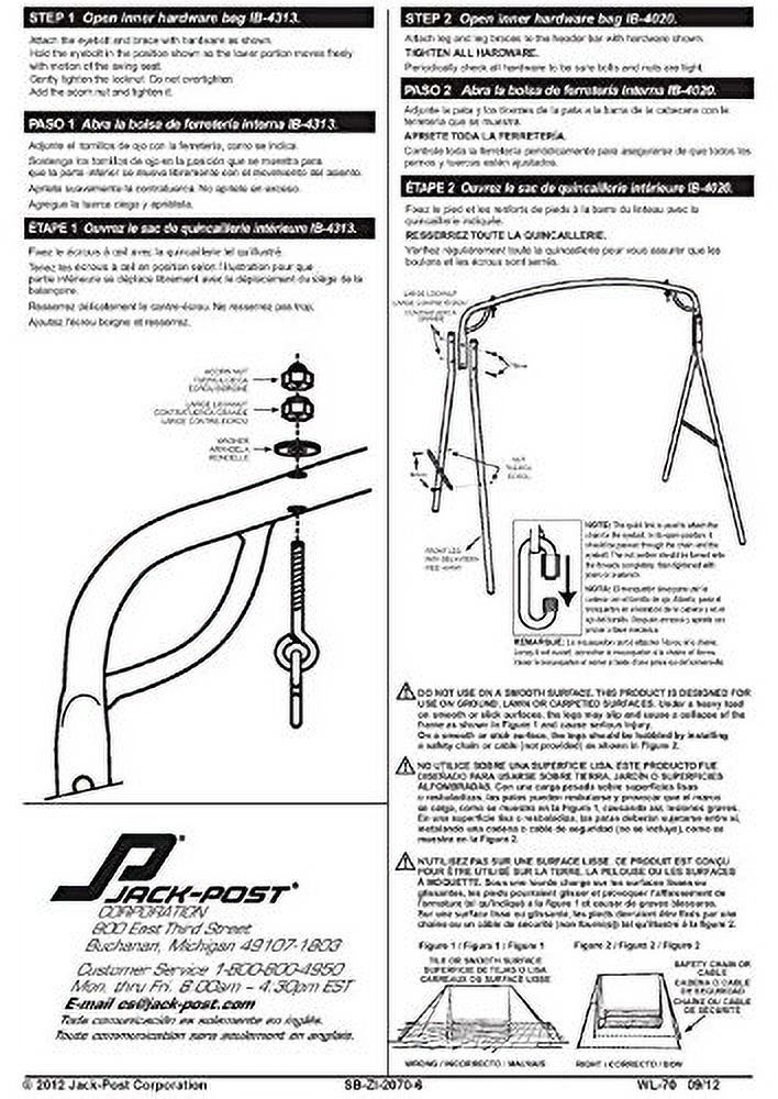 Woodlawn Easy to Assemble Patio Swing Frame with Steel Tubing and Powder Coated Finish for Garden, Lawn, Patio, and Porch Swings, Bronze