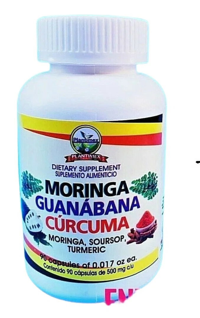MORINGA GUANABANA CURCUMA 90 CAPSULE 500 MG