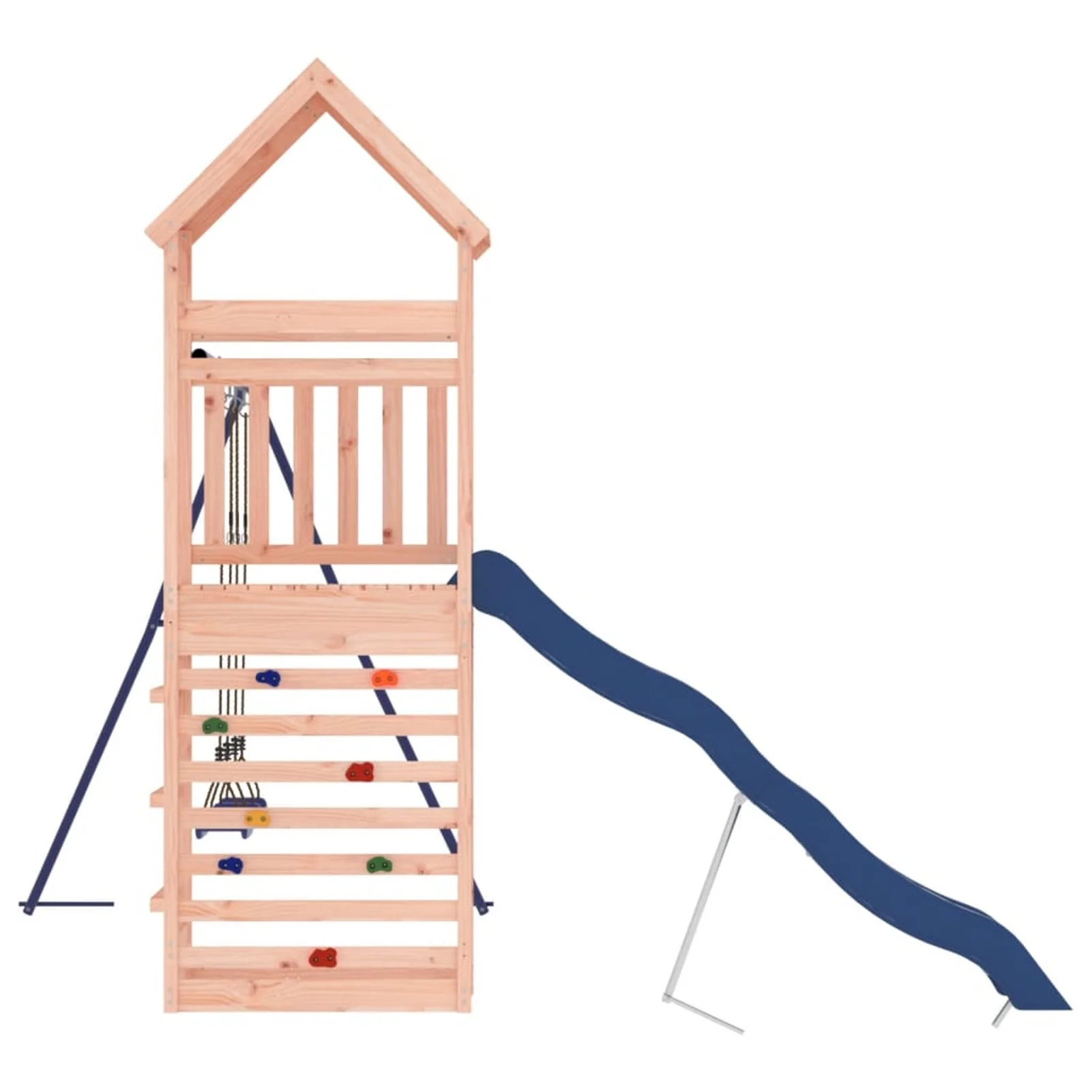 Andoer parcel,Equipment Wood 3156932Children's - Set And Sandpit Rockwall Slide Set Wood With Rockwall And SandpitVidaxlChildren's Slide Set And SandpitPlay - Wood With