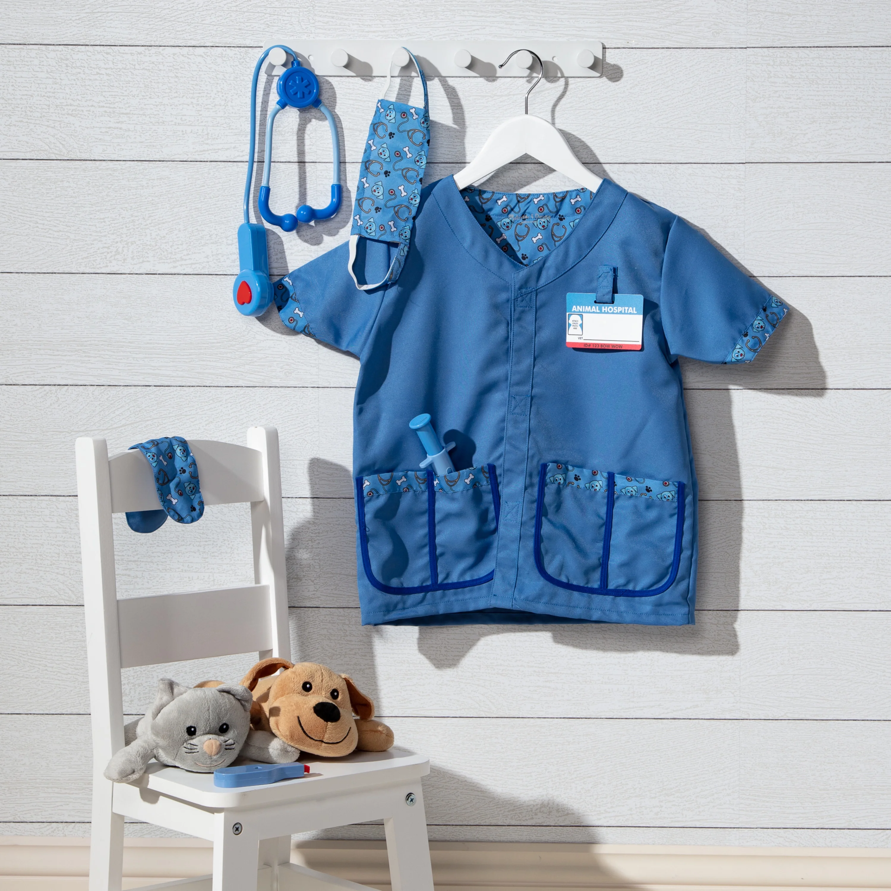Melissa & Doug Veterinarian Role Play Costume Dress-Up Set - 9 Pieces