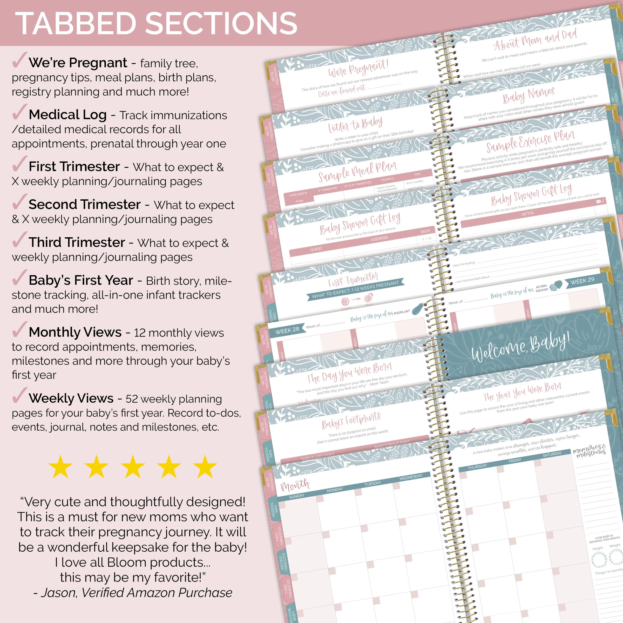 bloom daily planners Pregnancy & Baby's First Year Planner & Calendar, 9