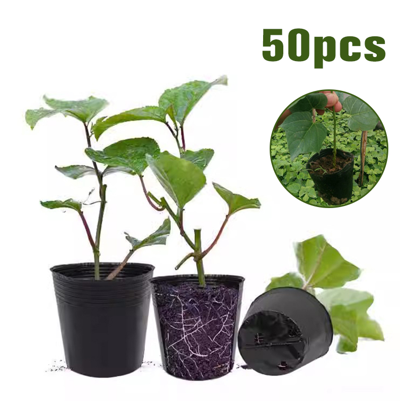 Wholesale Thickened Plastic Seedling Cup Nursery Pots for Growing Flowers and Vegetables - Support Seedling Cultivation in Plant Bags