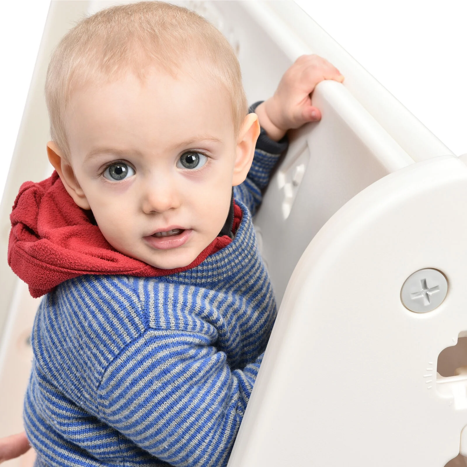 5-in-1 Toddler Climber ball Hoop Set Kids Playground Whiteboard,Toy Build Block