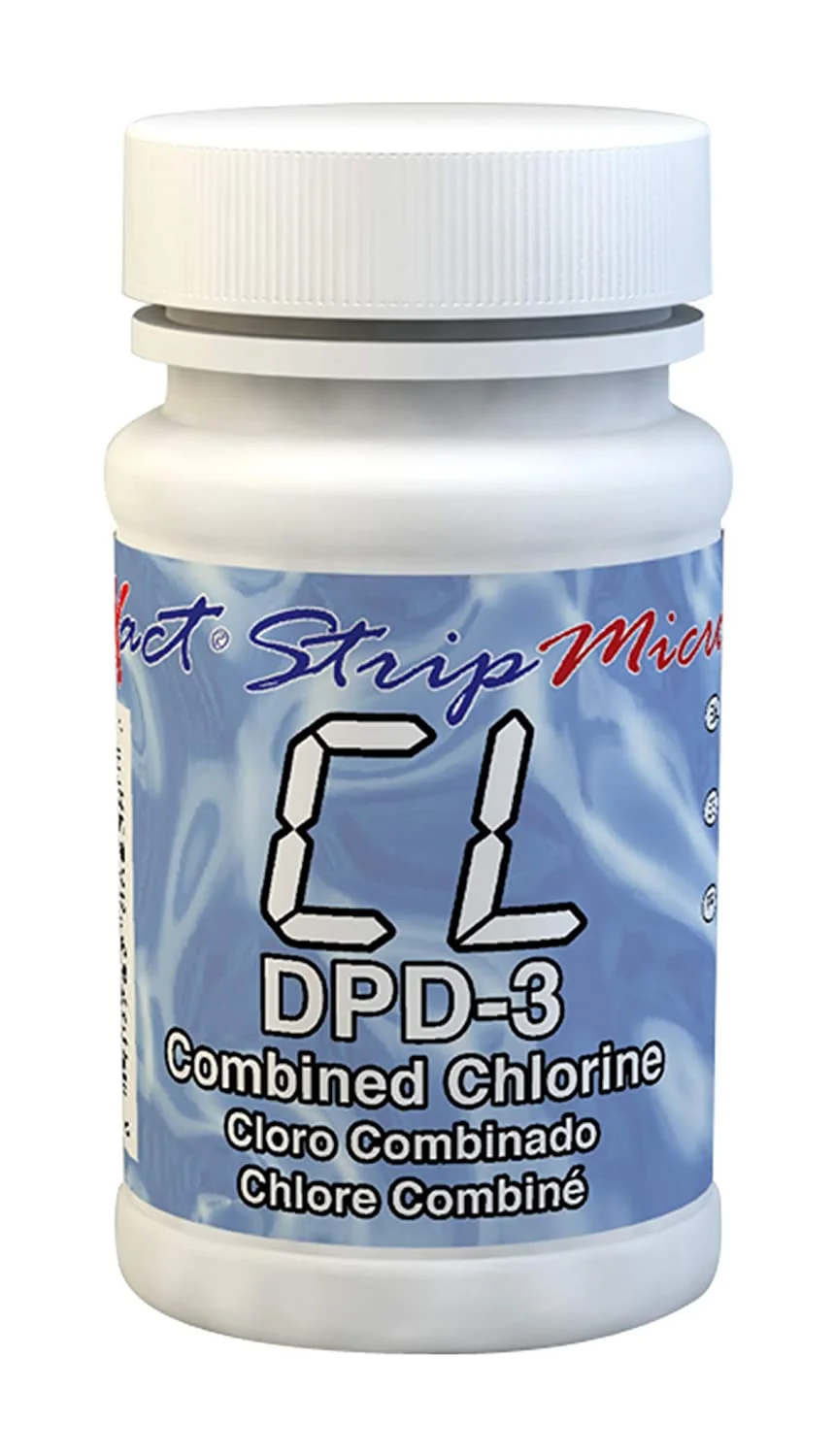 Industrial Test Systems eXact DPD-3 Micro Combined/Total Chlorine Strips, 0. ppm Detection Range (Bottle of 100)