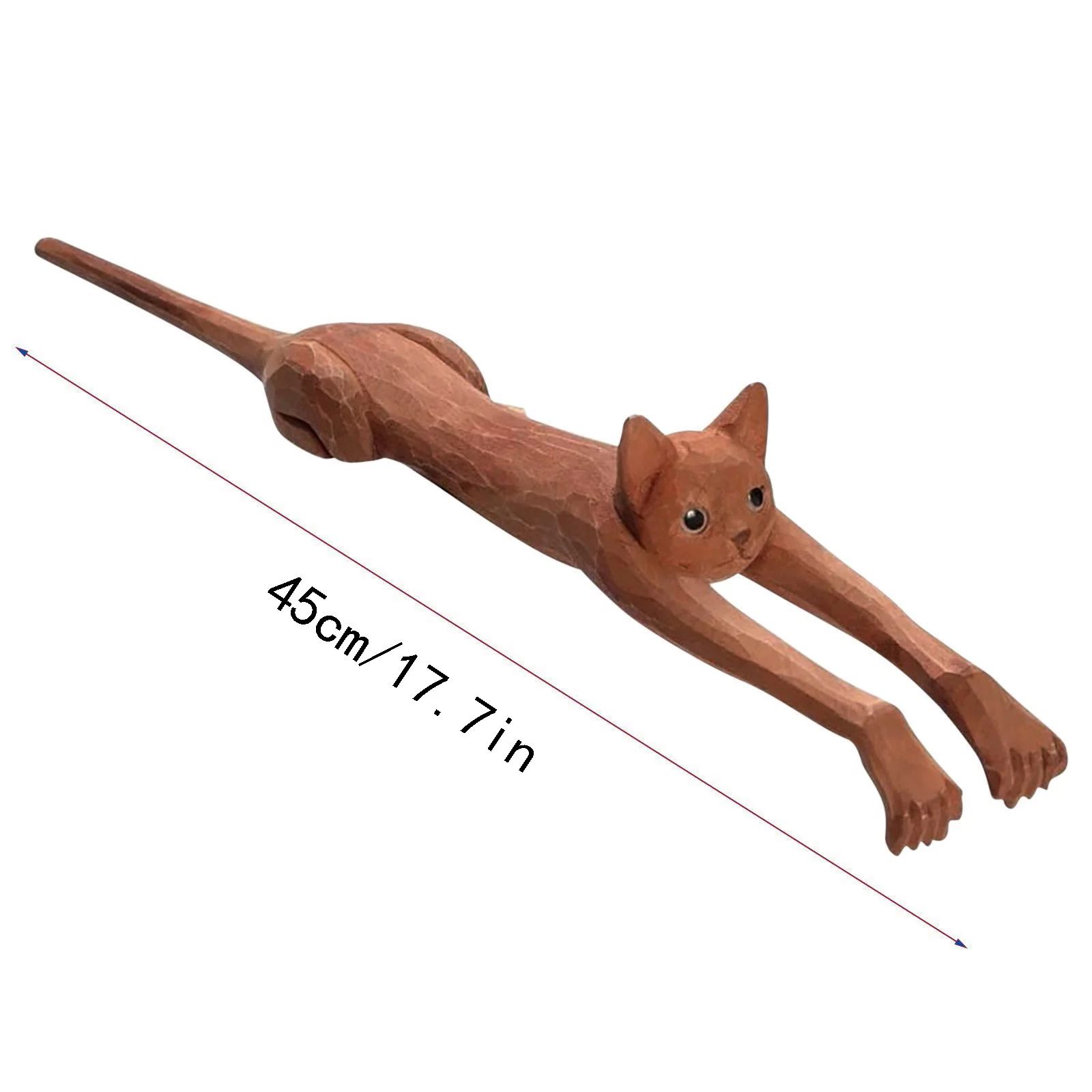 NLLSHGJ Back Cat Scratcher Long Handle Back Rake Wooden Massage Scratcher Massager