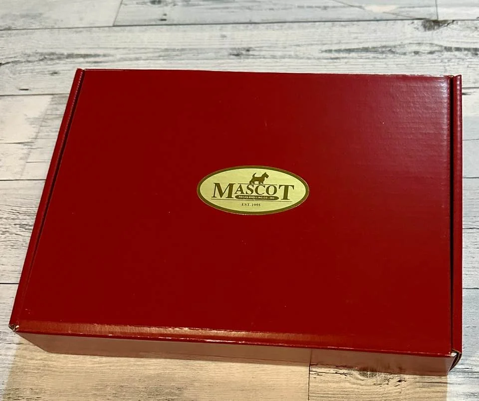 Holiday Gift Box! 6 Large Traditional Pecan Logs 4 oz each - Mascot Pecan serving up delicious Pecans since 1955