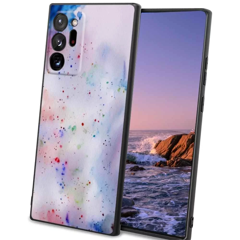 Watercolor Phone Case, Degined for Samsung Galaxy Note 20 Ultra 5G Case Men Women, Flexible Silicone Shockproof Case for Samsung Galaxy Note 20 Ultra 5G