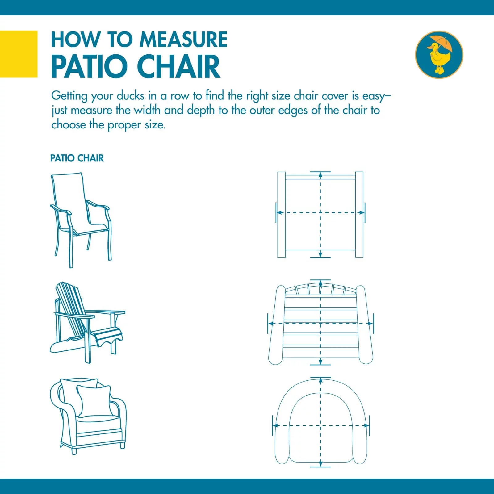 Duck Covers Ultimate Waterproof 32 Inch Patio Adirondack Chair Cover