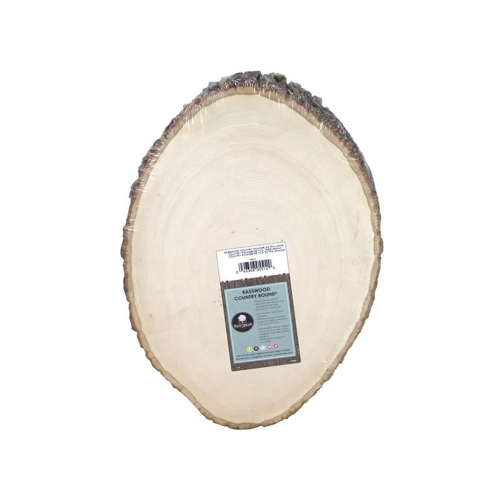 Walnut Hollow Basswood Country Round, Extra Large