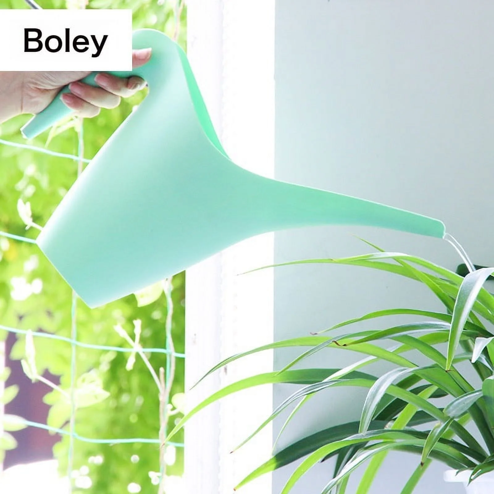 Household Gardening Sprinkled Pots, Vegetables, Green Flowers, Green Plant Thick Plastic Creative Long Mouth Pouring Flower Pot