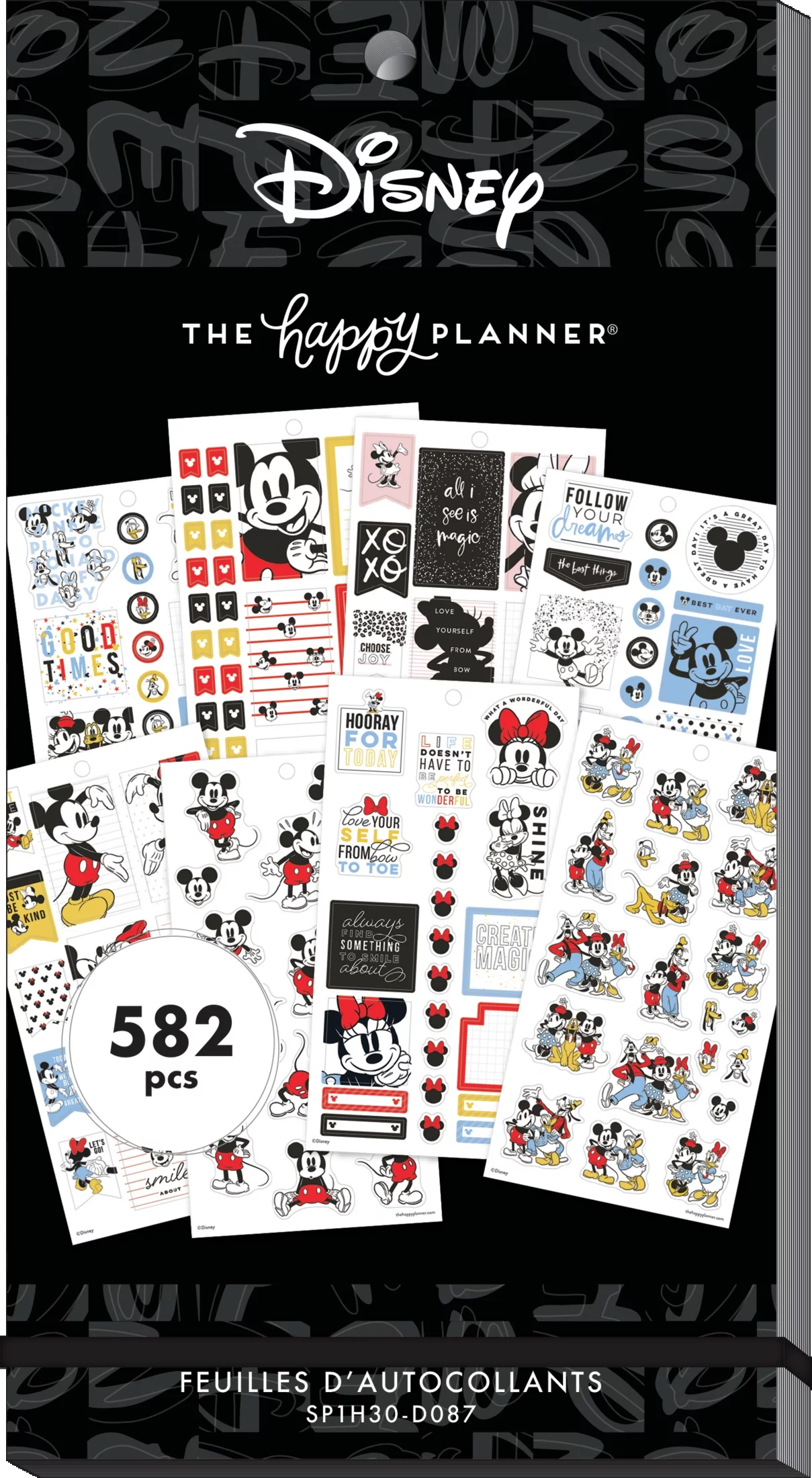 The Happy Planner, Disney, Mickey & Friends Sticker Value Pack- Magic Plans, 4.75