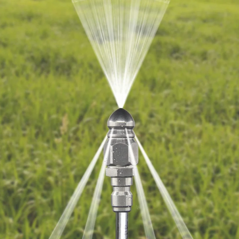 3 PCS Sewer Jetter Rotary Nozzle 1/4 in Pressure Washer Hose Quick Connect