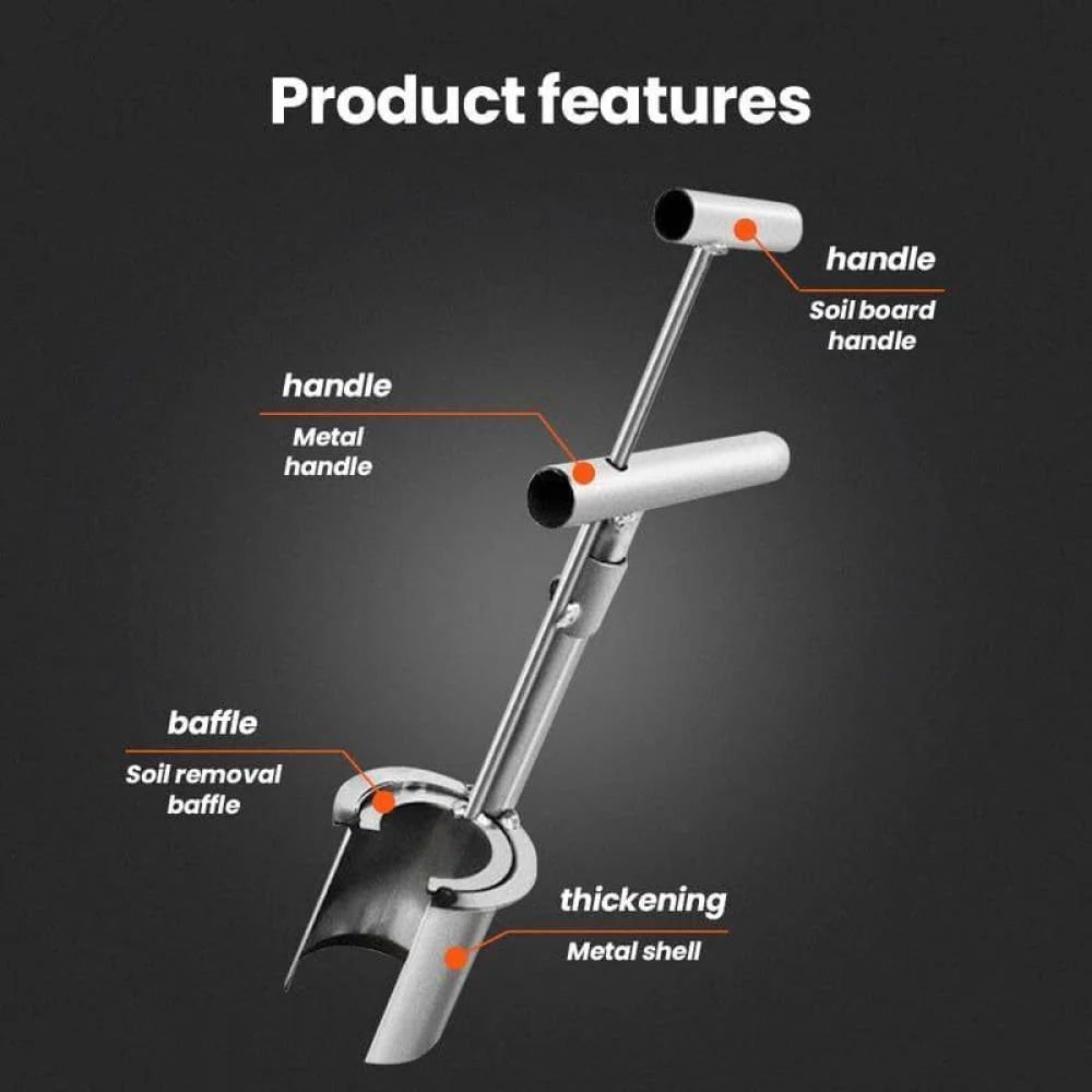 Plant and Fruit Tree Seedling Transplanter Stainless Steel Garden Planting Tool~