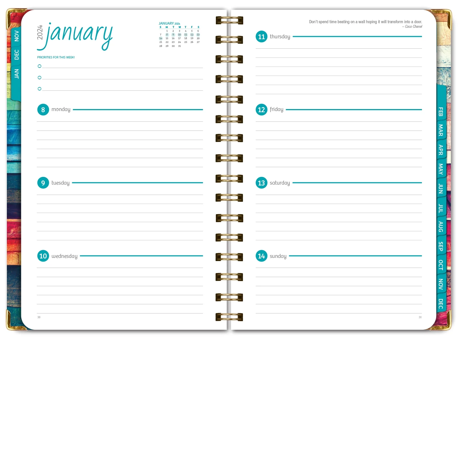 Hardcover CY 2024 Fashion Planner - 5.5