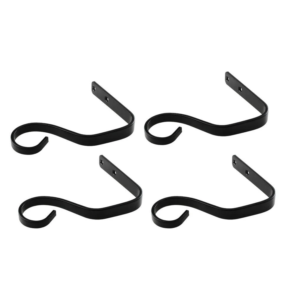 4 Pcs Hook up Hanging Plants Stand Bird Feeders Wall-mounted Flowerpot Hanger Lantern Hooks Decorative