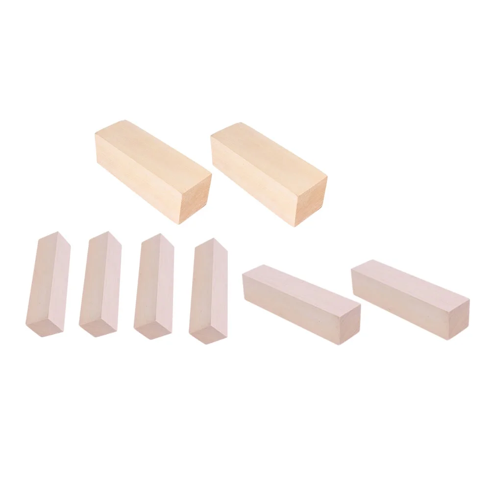 Qumonin Basswood Sheets Carving Tools Unfinished Wood Blocks 8Pcs
