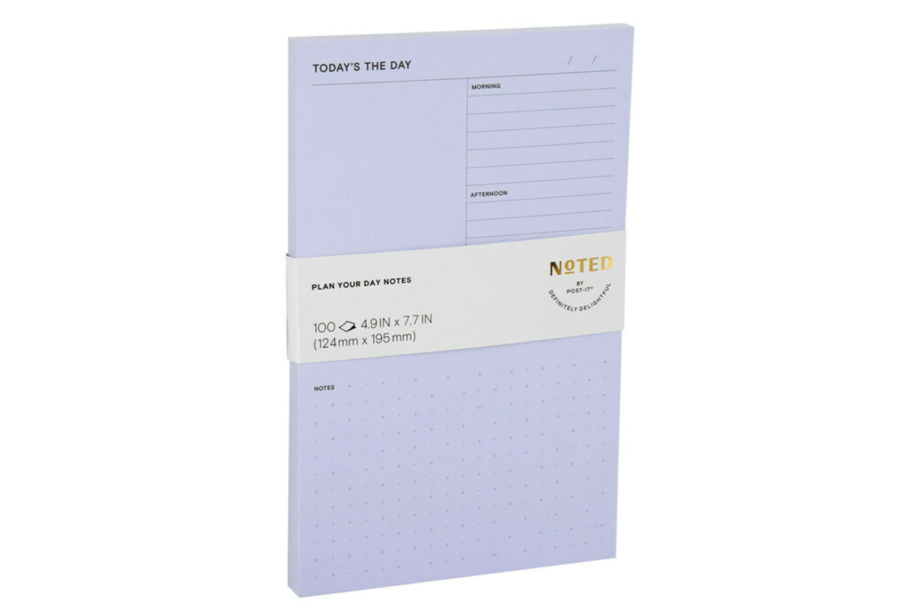 Noted by Post-it®, Blue Daily Planner Pad, 4.9 in. x 7.7 in.