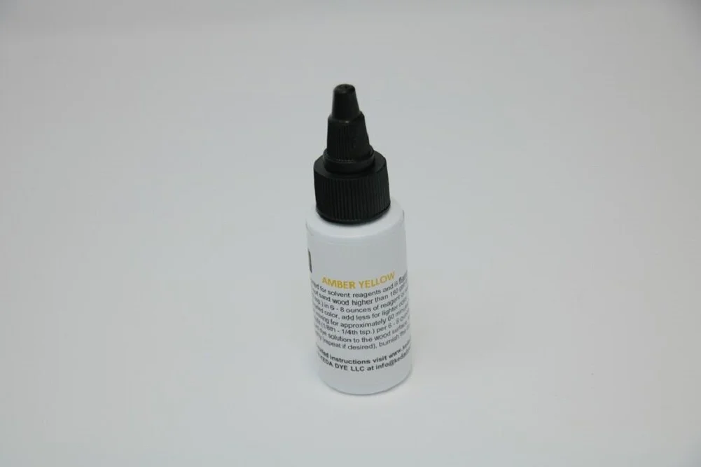 Yellow Dye - Yellow Alcohol Dye Liquid - Amber Yellow Wood Stain by Keda Dye
