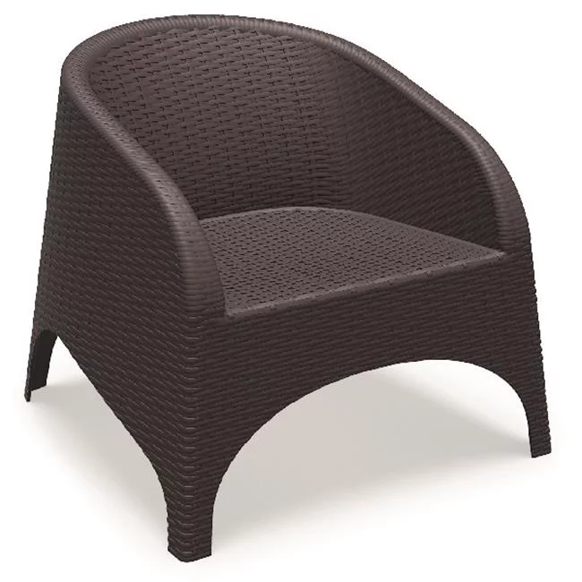Compamia  Aruba Resin Wickerlook Chair Brown