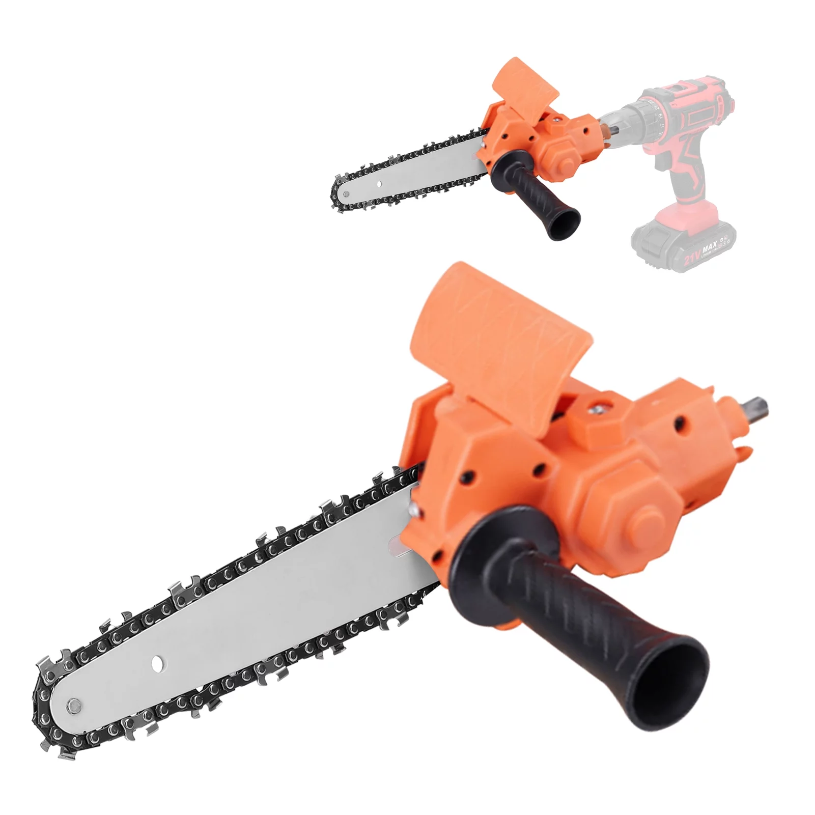 CACAGOO 6 Inch Electric Drill Modified To Electric Chainsaw Tool Attachment Electric Chainsaws Accessory Practical Modification Tool Set Woodworking Cutting Tool