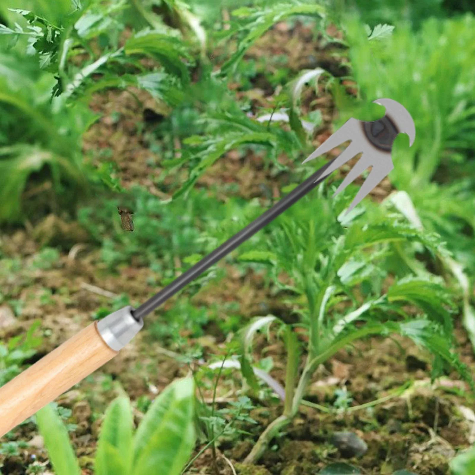 Hand Remove Garden Tool Ergonomic Handle Grass Manual Weeder Garden Weeder Tools Wooden Handle