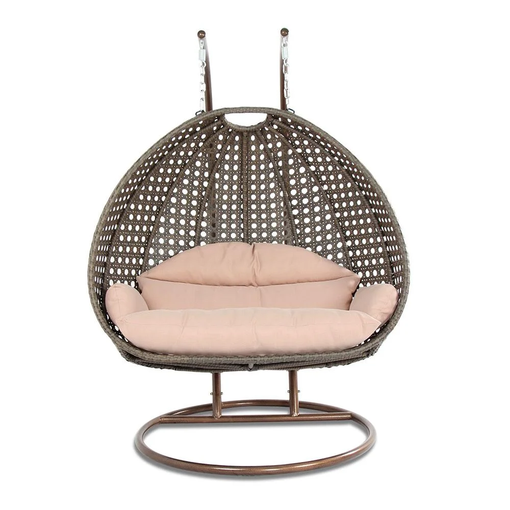 Island Gale® 2 Person Luxury Swing Chair. Frame Color: Bronze or Black Pending Availability.