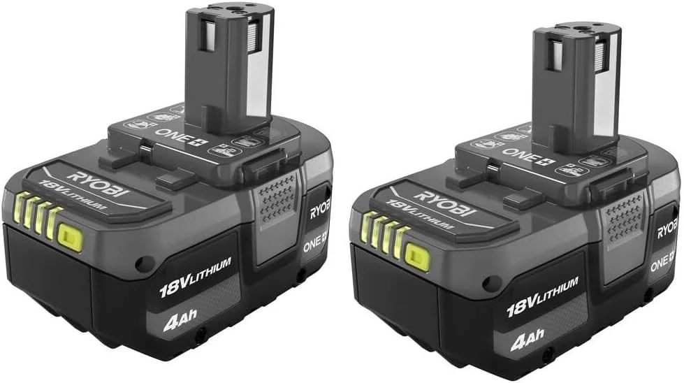 Ryobi 18-Volt ONE+ Lithium-Ion 4.0 Ah High Capacity Battery (2-Pack)